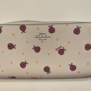 Coach Ladybug Zipper Clutch
